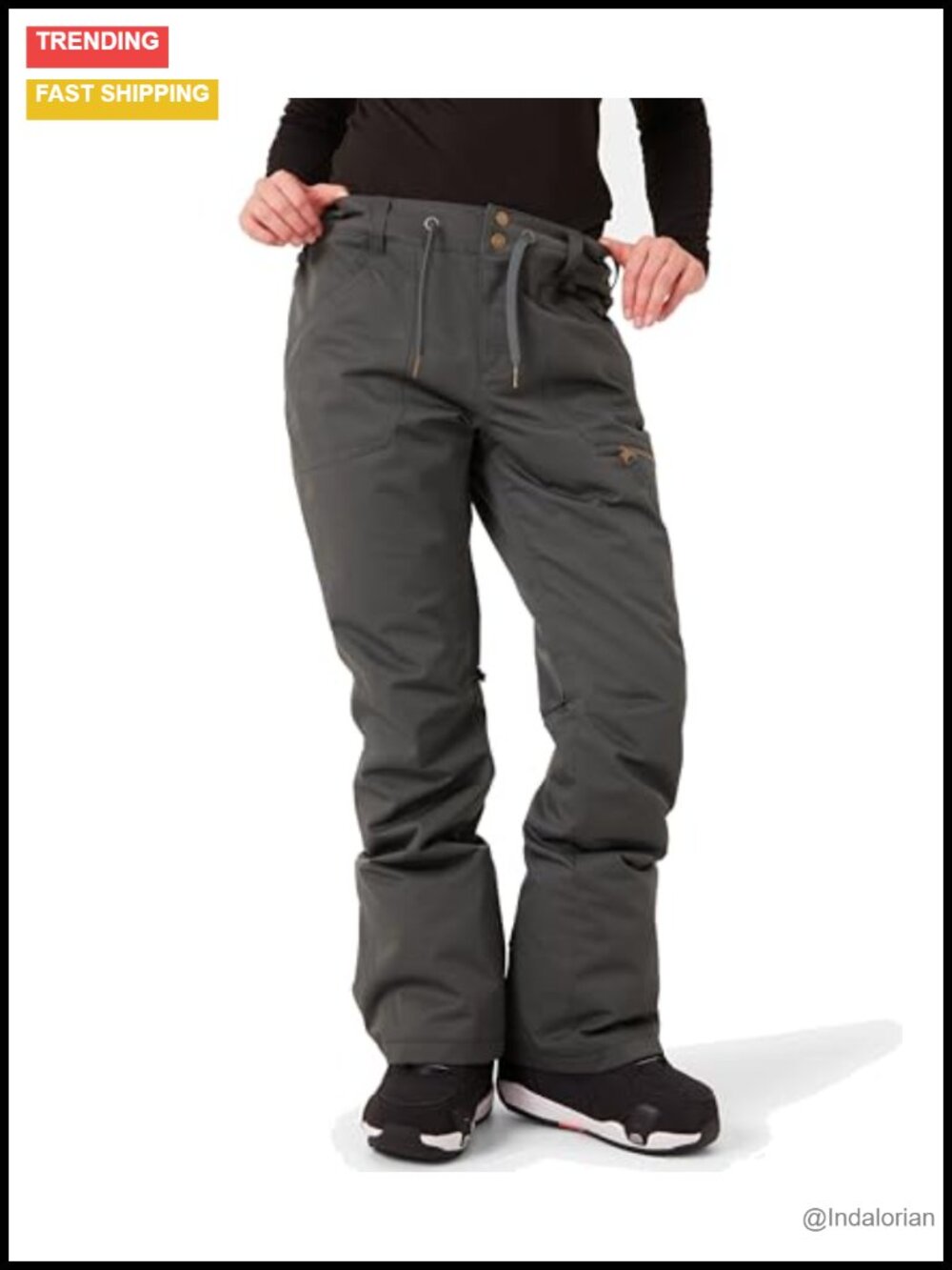 Women's Insulated Ski Pant 10K Waterproof Snowboarding Gear